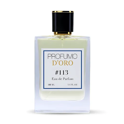 Profumo D’oro #113 – edler Herrenflakon, Hauptansicht des majestätischen Oud Eau de Parfum